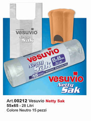 VESUVIO NETTY SAK  55X65 15PZ VANIGLIA
