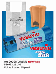 VESUVIO NETTY SAK  55X65 15PZ BLU OCEANO