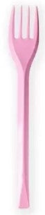 FORCHETTE PLASTICA 20 PZ ROSA