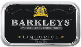 BARKLEYS INTENSE MINTS LIQUORICE 50G