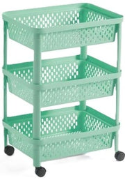 CARRELLO 3 PIANI VERDE PASTELLO EMMA