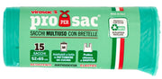 VIROSAC ROTOLO 15 SACCHI C/BRETELLE 52X65