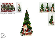 NATALE CANDELA ALBERO CON SANTA CLAUS IN DISPLAY 2ESSE