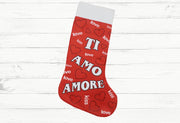NATALE CALZA ROSSA STAMPA 60CM FGF