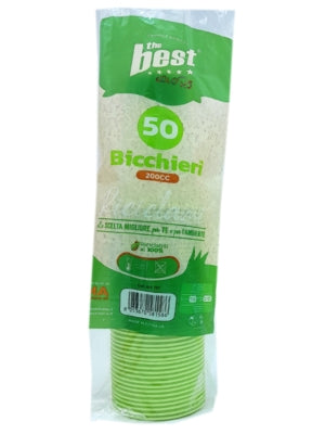 THE BEST BICCHIERE RIUT. 50PZ VERDE