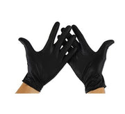 GUANTI NITRILE NERO 100PZ S
