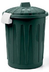 BIDONCINO C/COPERCHIO 23LT VERDE BOSCO