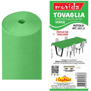 MOVIDA TOVAGLIA TNT ROTOLO 5X1.20MT VERDE