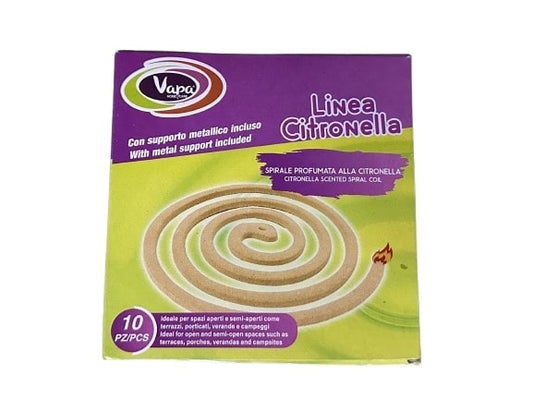 VAPA SPIRALI  10PZ CITRONELLA