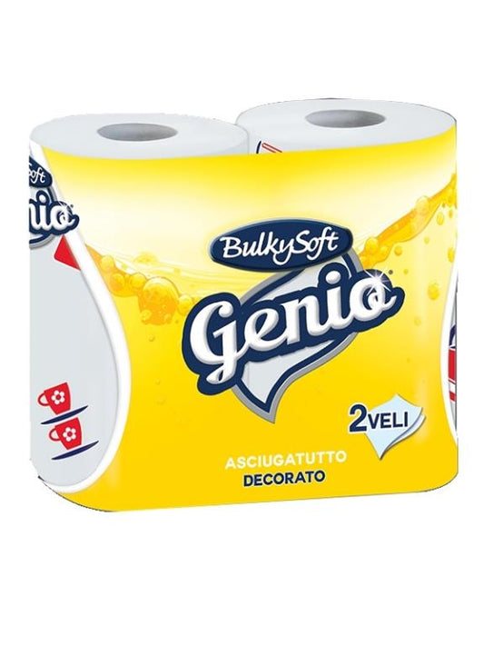 BULKYSOFT ASCIUGATUTTO 2 ROTOLI DECORATO