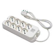 MULTRIPRESA 8 POSTI + INTERRUTTORE