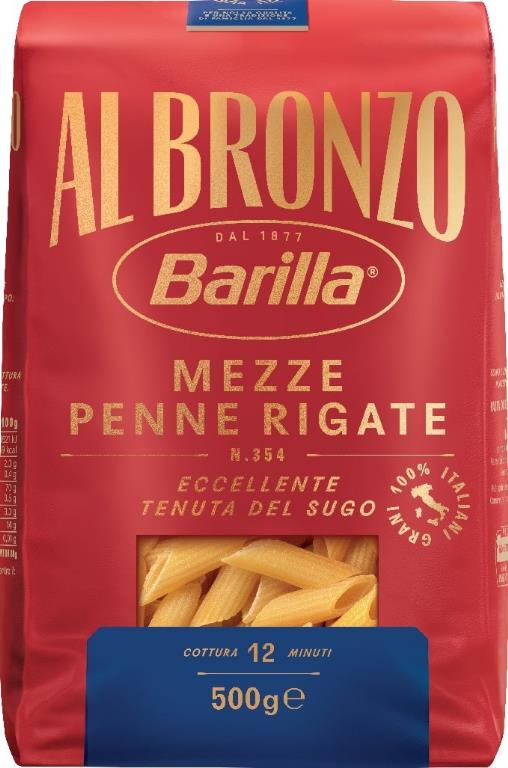 BARILLA BRONZO 354 MEZZE PENNE RIGATE 500G