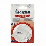 MEGAPLAST 10 COMPRESSE DI GARZA STERILI 20X20 CM