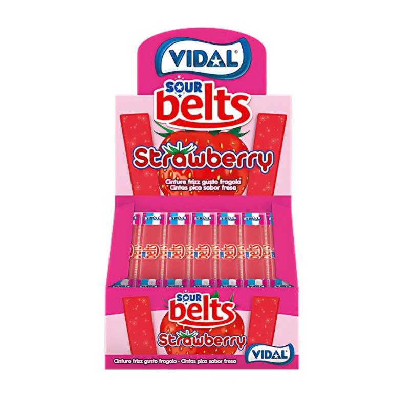 VIDAL SOUR BELTS STRAWBERRY 9G