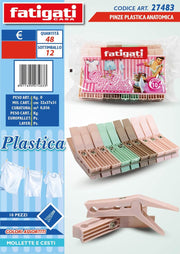 PINZA PLASTICA ANATOMICA 10PZ.27483