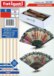 VENTAGLIO STAMPATO 23CM ART.22398