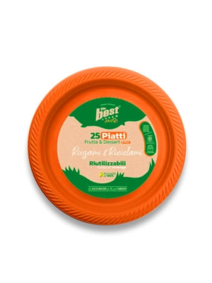 THE BEST PIATTI FRUTTA RIUT.25PZ ARANCIO