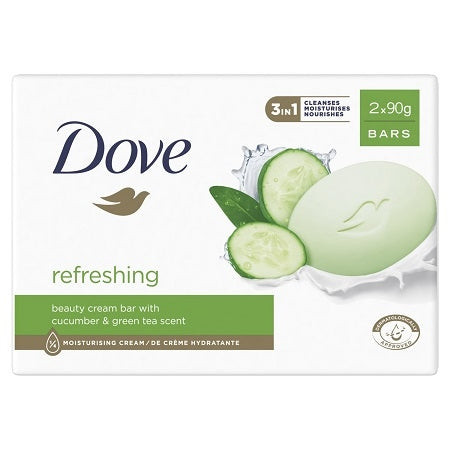 DOVE SAPONETTA 2X90GR REFRESHING GO FRESH