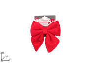 NATALE FIOCCO VELLUTO 13CM ROSSO C/ORO 2ESSE