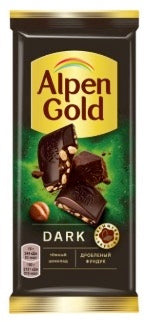 ALPEN GOLD BAR DARK NOCCIOLE 80G