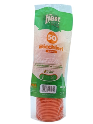 THE BEST BICCHIERE RIUT. 50PZ ARANCIO