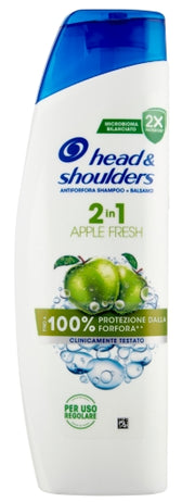 H&S NEW SHAMPOO 250ML 2IN1 APPLE