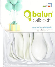 BALUN PALLONCINI COLORATI 8PZ BIANCHI