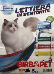 BIRBAPET LETTIERA LT.5 BENTONITE CARBONI ATTIVI