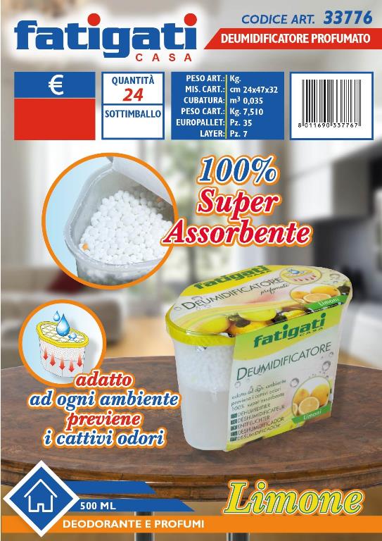 DEUMIDIFICATORE 500ML LIMONE