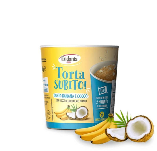 ERIDANIA TORTA SUBITO BANANA E COCCO 60G