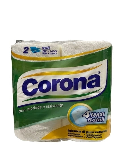 CORONA CARTA IGIENICA 4 ROTOLI MAXI