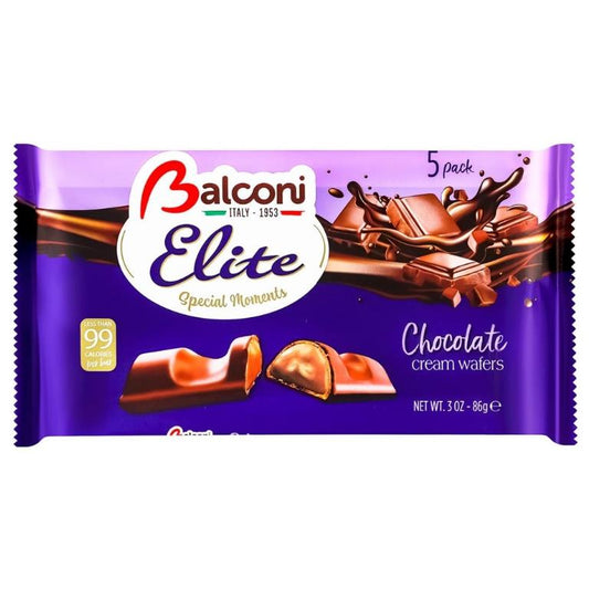 BALCONI ELITE WAFERS T5 CHOCOLATE 86G