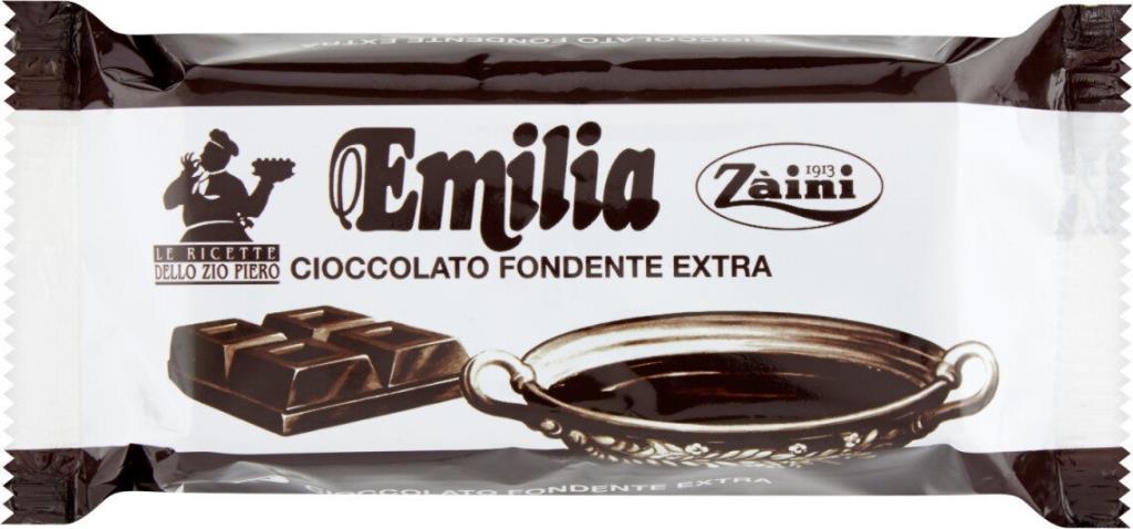 ZAINI CIOCCOLATO EMILIA BLOCCO FONDENTE 200G