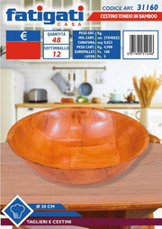 CESTINO TONDO BAMBOO 20CM 31160