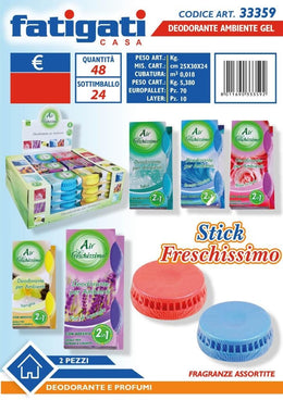 DEO AMBIENTE GEL 2PZ STICK