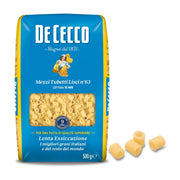 DE CECCO PASTA 63 MEZZI TUBETTI LISCI 500G