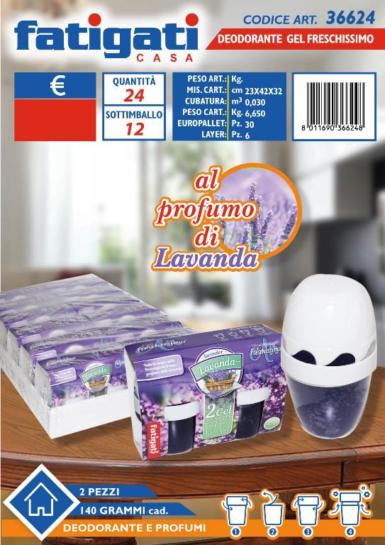 DEOD.GEL 140GR.2PZ.LAVANDA FRESCHIS