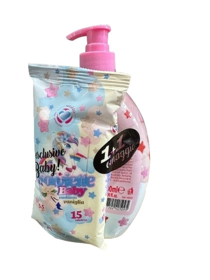 SETABLU SAPONE LIQUIDO 500ML MANI GIRL FRAGOLA+SALVIETTINE