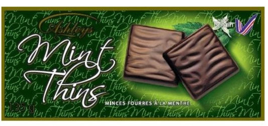 ASHLEYS MINT THINS 135G