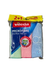VILEDA SPUGNA FIBRA BLU ULTRA FRESH 2+1