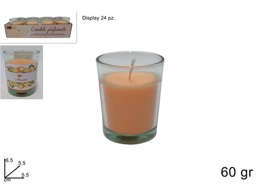 CANDELA PROFUMATA 60GR IN VETRO ORANGE 2ESSE