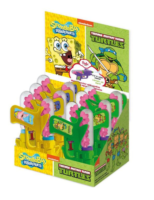 CASA DEL DOLCE SPONGEBOB/TARTARUGHE NINJA WATER GUN CANDY 8G