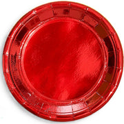 LULU PIATTO 23CM 12PZ ROSSO METALLIZZATO ART.0776