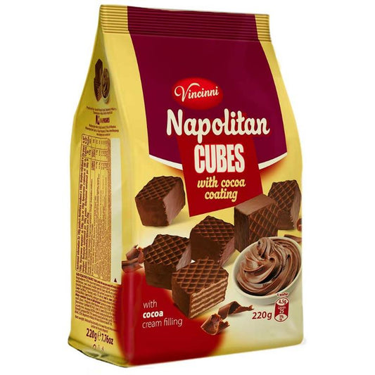 VINCINNI NAPOLITAN CUBES RICOPERTI CACAO 220G