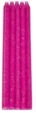 BALUN 10 CANDELE 1/2 STELO 15CM FUXIA