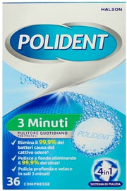 POLIDENT COMPRESSE 3 MINUTI 36PZ