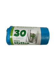 SACCHI PATTUMIERA 30PZ 40X55 C/MANIGLIA
