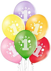 BALUN PALLONCINI 4PZ 1°COMPLEANNO