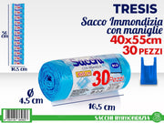 SACCHI PATTUMIERA 30PZ 40X55 BLU