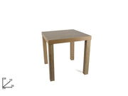 TAVOLINO LEGNO NATURALE 39X39 38H 2ESSE